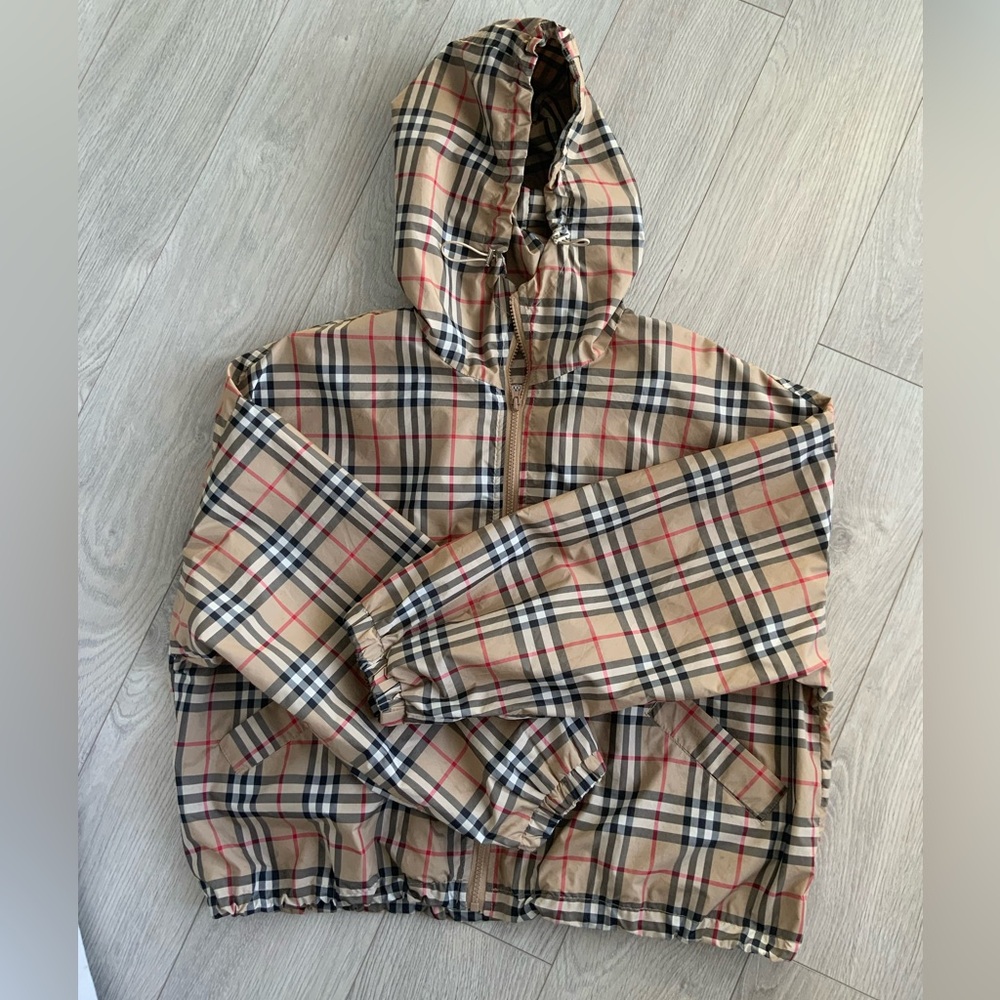 Cropped Plaid Jacket
